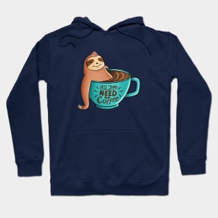 Coffee Sloth Hoodie